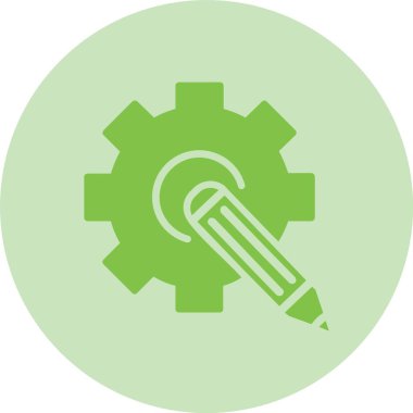 Dişliler Çemberi Gradyan Simgesi