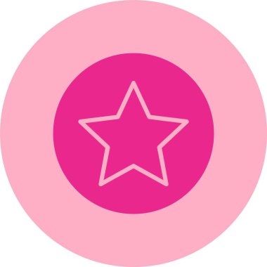 Yıldız Kabartma Çemberi Gradyan Simgesi