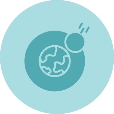 Meteor Kabartma Çemberi Gradyan Simgesi