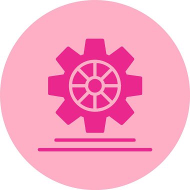 Dişliler Çemberi Gradyan Simgesi