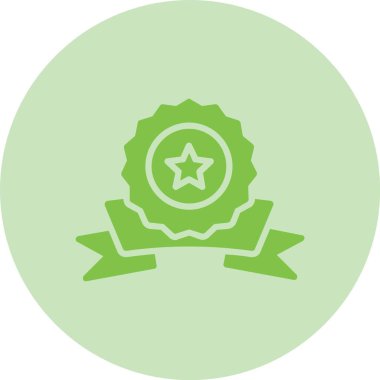 Kaliteli Rozet Kabartma Çemberi Gradyan Simgesi