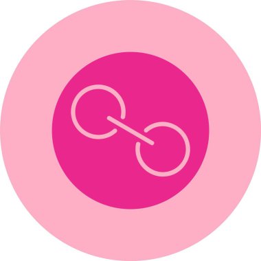 Kabartma Çemberi Gradyan Simgesi Bağlantı