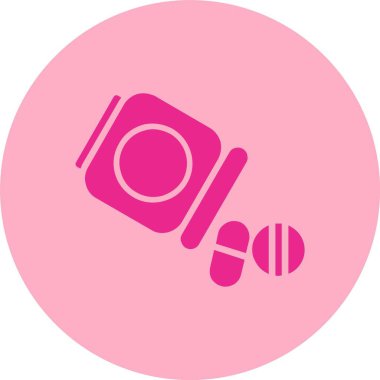 Uyuşturucu Kabartma Çemberi Gradyan Simgesi