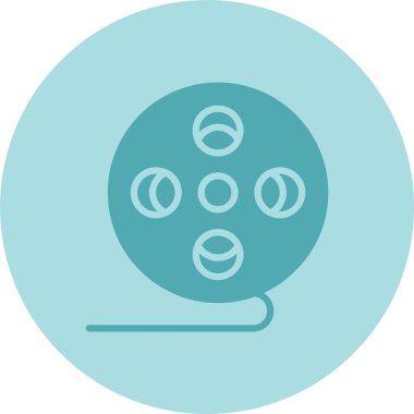 Filmin Kabartma Çemberi Gradyan Simgesi