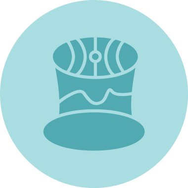 Kara Delik Kabartma Çemberi Gradyan Simgesi