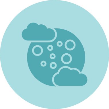 Ay Kabartma Çemberi Gradyan Simgesi