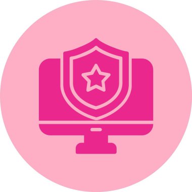 Bilgisayar Kabartma Çemberi Gradyan Simgesi