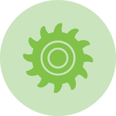 Saw Glyph Çember Gradyan Simgesi