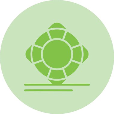 Cankurtaran Kabartma Çemberi Gradyan Simgesi