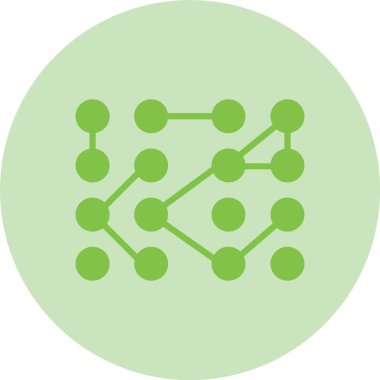 Yapılandırılmamış Veri Kabartma Çemberi Gradyan Simgesi