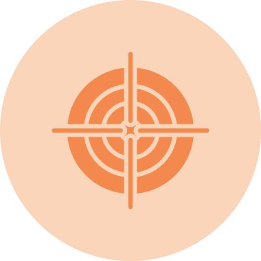 Hedef Glyph Çember Gradyan Simgesi