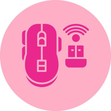 Kablosuz Fare Kabartma Çemberi Gradyan Simgesi