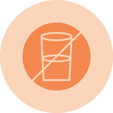 İçecek Kabartma Çemberi Gradyan Simgesi Yok