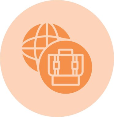 İş Kabartma Çemberi Gradyan Simgesi