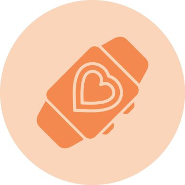 Fitness İzleme Kabartma Çemberi Gradyan Simgesi