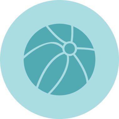 Plaj Topu Kabartma Çemberi Gradyan Simgesi