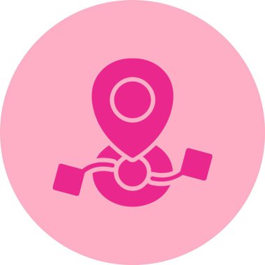 Vektör Kabartma Çemberi Gradyan Simgesi