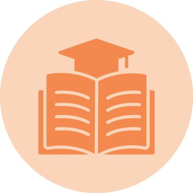 Çevrimiçi Öğrenme Kabartma Çemberi Gradyan Simgesi