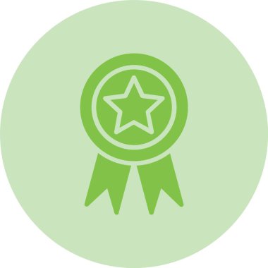 Rozet Kabartma Çemberi Gradyan Simgesi