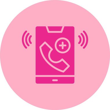 Acil Çağrı: Glyph Çemberi Gradyan Simgesi