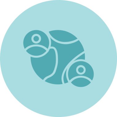 Ağ Kabartma Çemberi Gradyan Simgesi