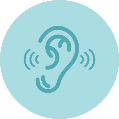 Dinlenen Kabartma Çemberi Gradyan Simgesi