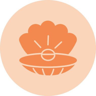 İnci Kabartma Çemberi Gradyan Simgesi