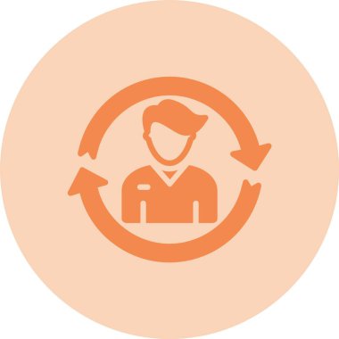 Kabartma Çemberi Gradyan Simgesini Döndür