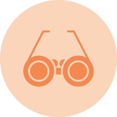 Gözlükler Kabartma Çemberi Gradyan Simgesi