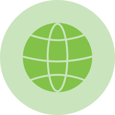 Dünya Kabartma Çemberi Gradyan Simgesi