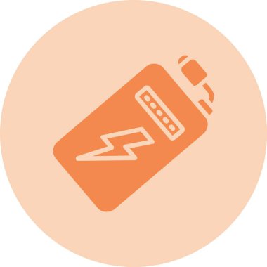 Güç Bankası Kabartma Çemberi Gradyan Simgesi