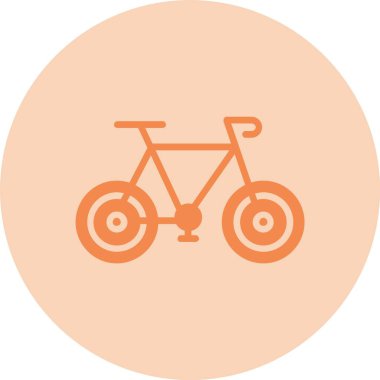 Bisiklet Kabartma Çemberi Gradyan Simgesi