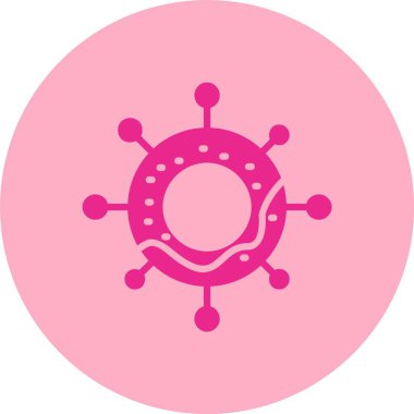 Kalıp Kabartma Çemberi Gradyan Simgesi