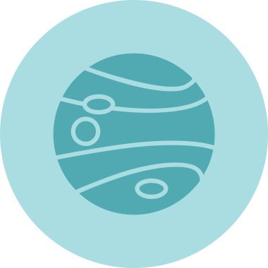 Neptün Kabartma Çemberi Gradyan Simgesi