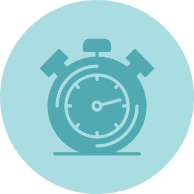 Stopwatch Glyph Çember Gradyan Simgesi