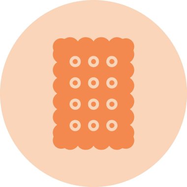 Bisküvi Kabartma Çemberi Gradyan Simgesi