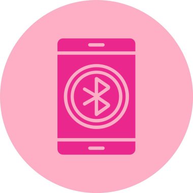 Bluetooth Kabartma Çemberi Gradyan Simgesi