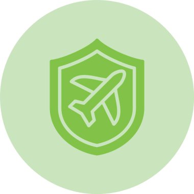 Sigorta Kabartma Çemberi Gradyan Simgesi