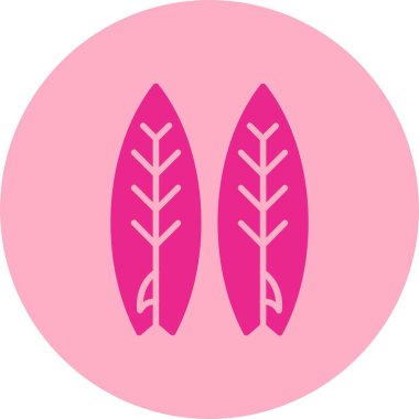 Sörf tahtası Kabartma Çemberi Gradyan Simgesi