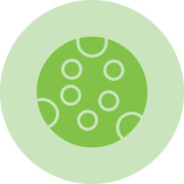 Ay Kabartma Çemberi Gradyan Simgesi