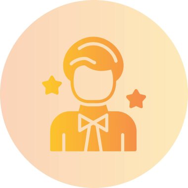 Rol Modeli Vektör Çember Gradyan Simgesi