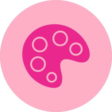 Renk Paleti Kabartma Çemberi Gradyan Simgesi