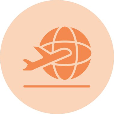 Seyahat Çemberi Gradyan Simgesi