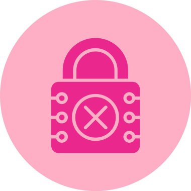 Asma kilit Kabartma Çemberi Gradyan Simgesi