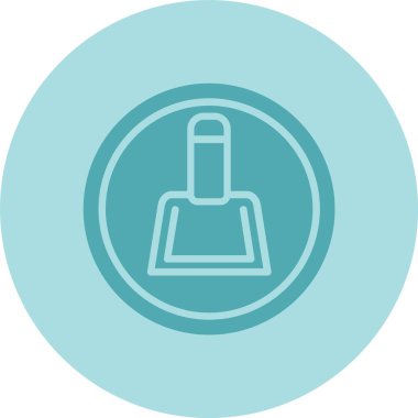 Faraş Kabartma Çemberi Gradyan Simgesi