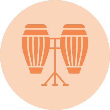 Conga Kabartma Çemberi Gradyan Simgesi