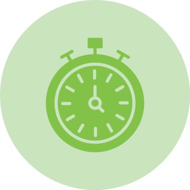 Stopwatch Glyph Çember Gradyan Simgesi