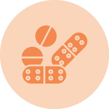 Haplar Kabartma Çemberi Gradyan Simgesi