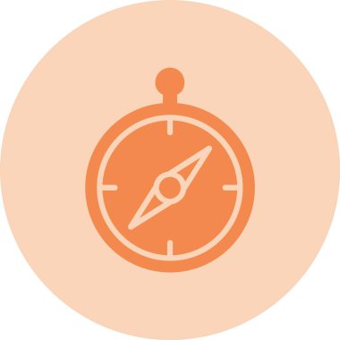 Pusula Kabartma Çemberi Gradyan Simgesi