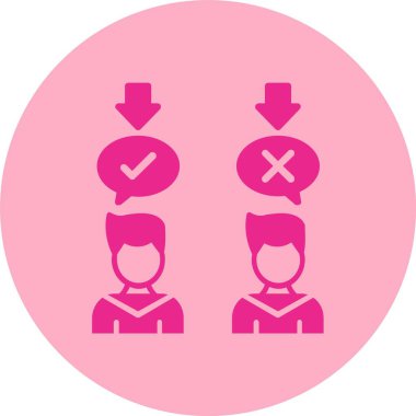 Muhalefet Kabartma Çemberi Gradyan Simgesi